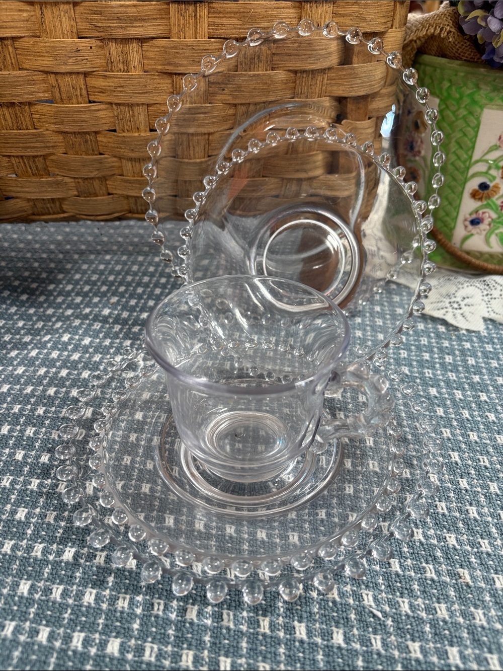 Imperial Glass Candle wick snack set
